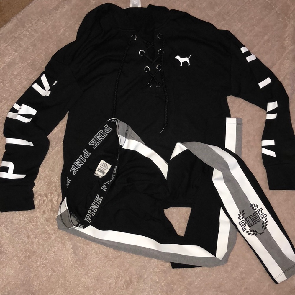 VS Pink hoody and legging set - Picture 1 of 4
